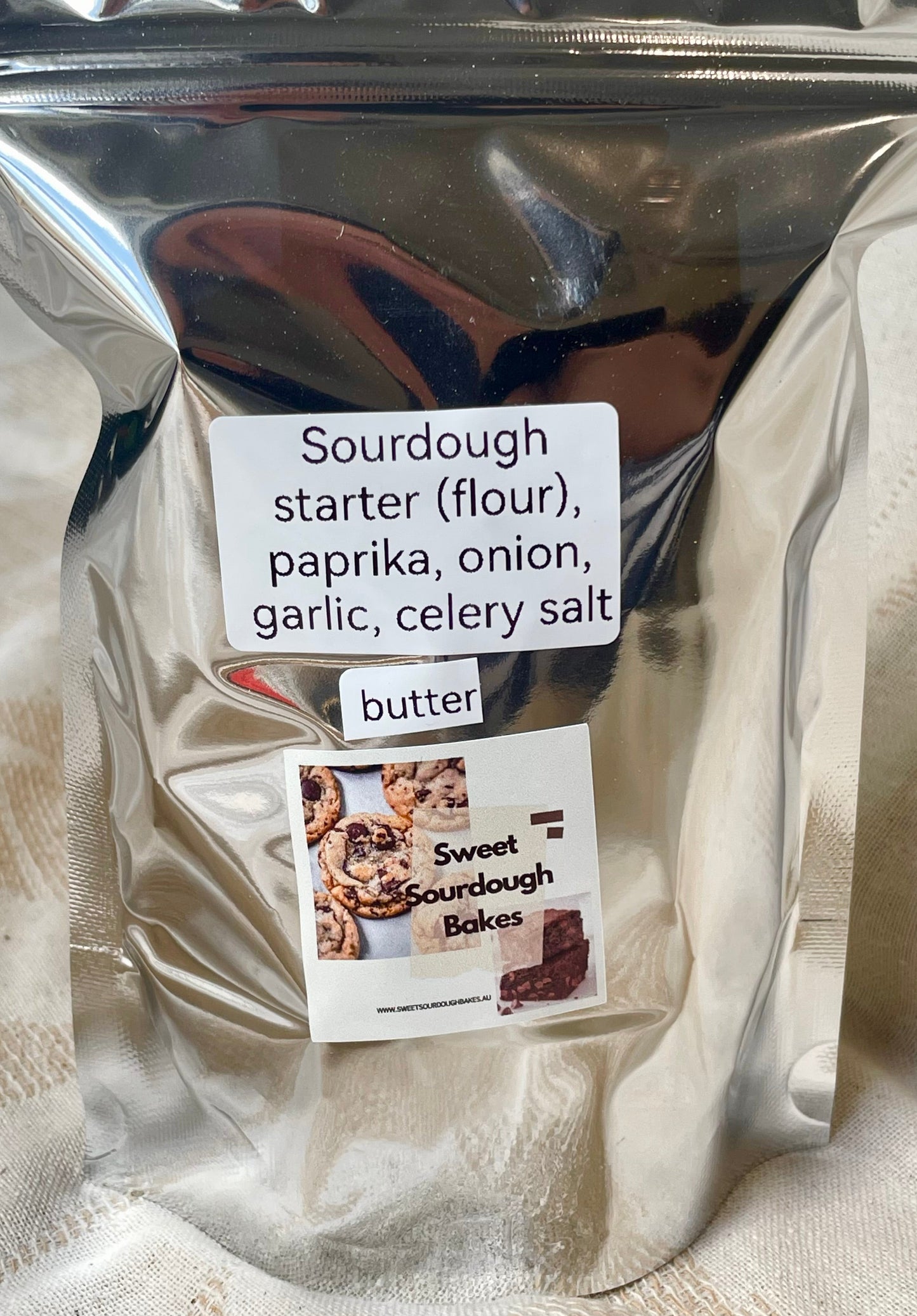 Sourdough Crackers - Paprika, Onion, Garlic & Celery Salt