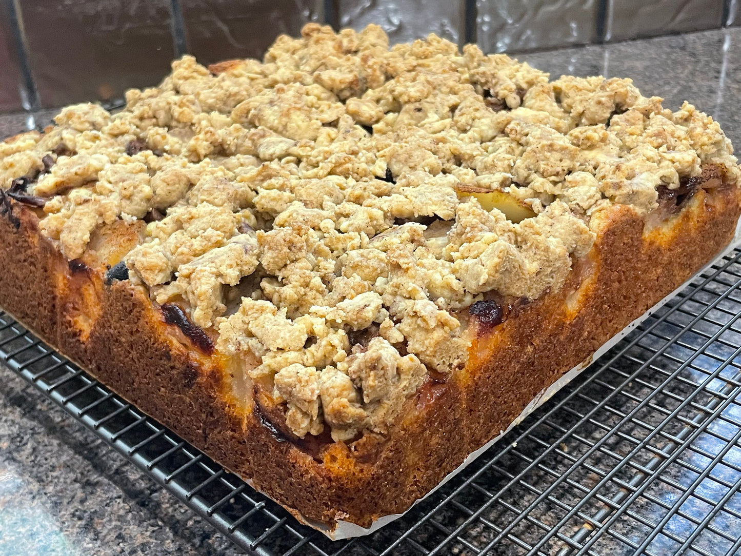 Gluten Friendly Spiced Apple Crumble Slice