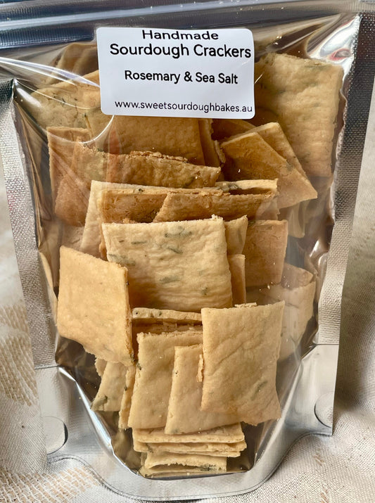 Sourdough Crackers - Rosemary & Sea Salt