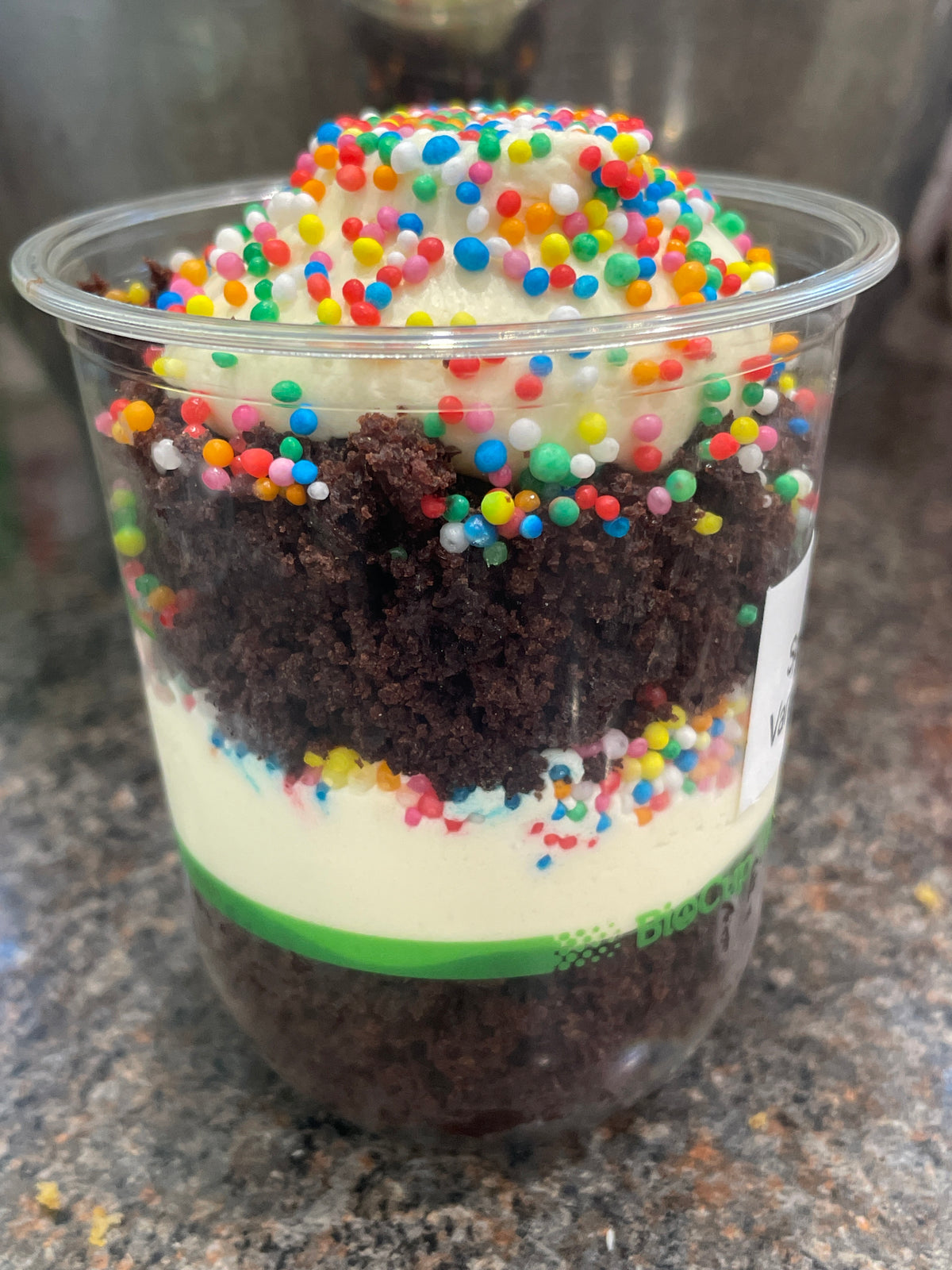 1x Single Serve Chocolate Cake Cup