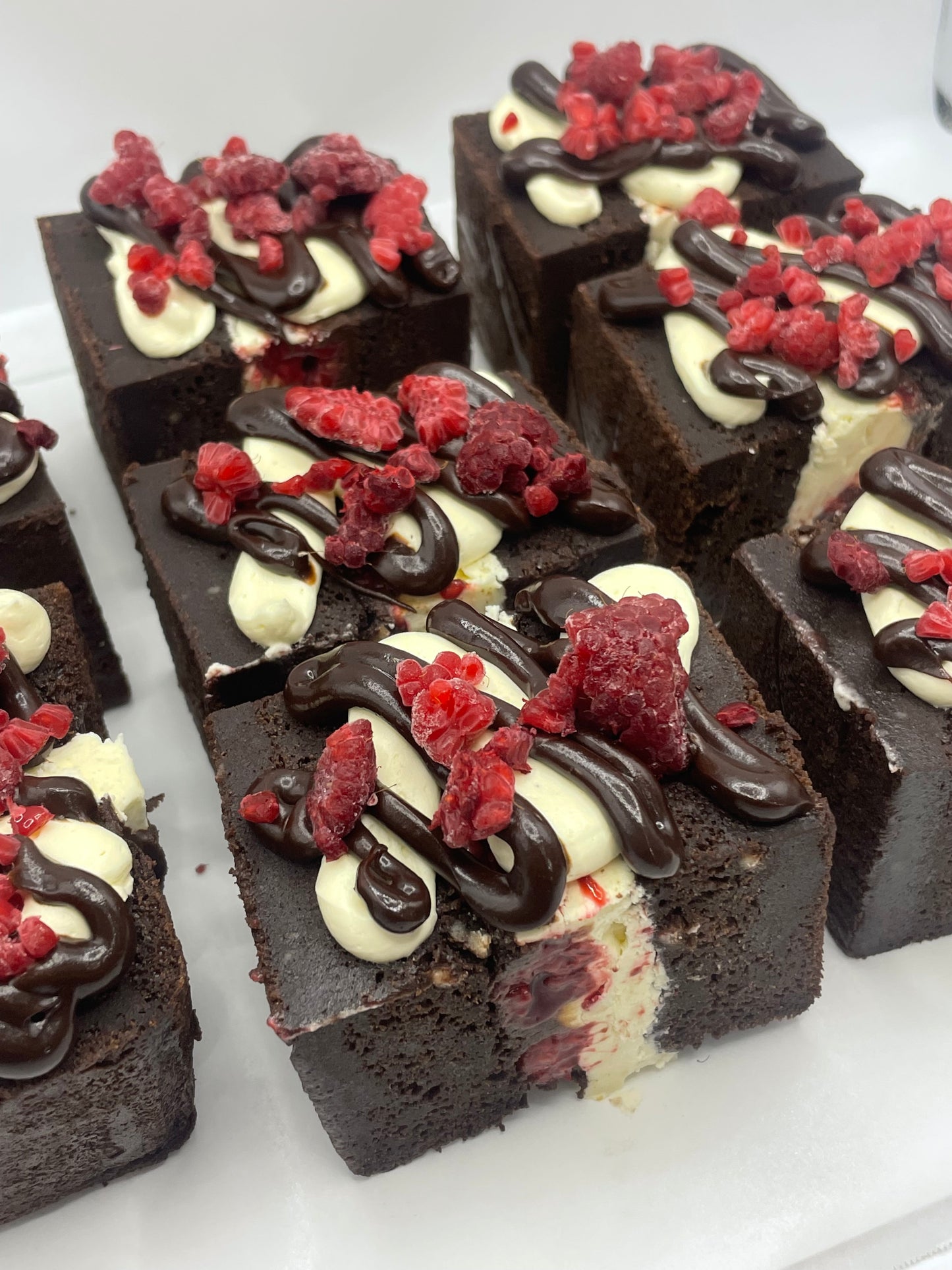 GF Classic Cadbury Dark Chocolate Mud Cake / Raspberry