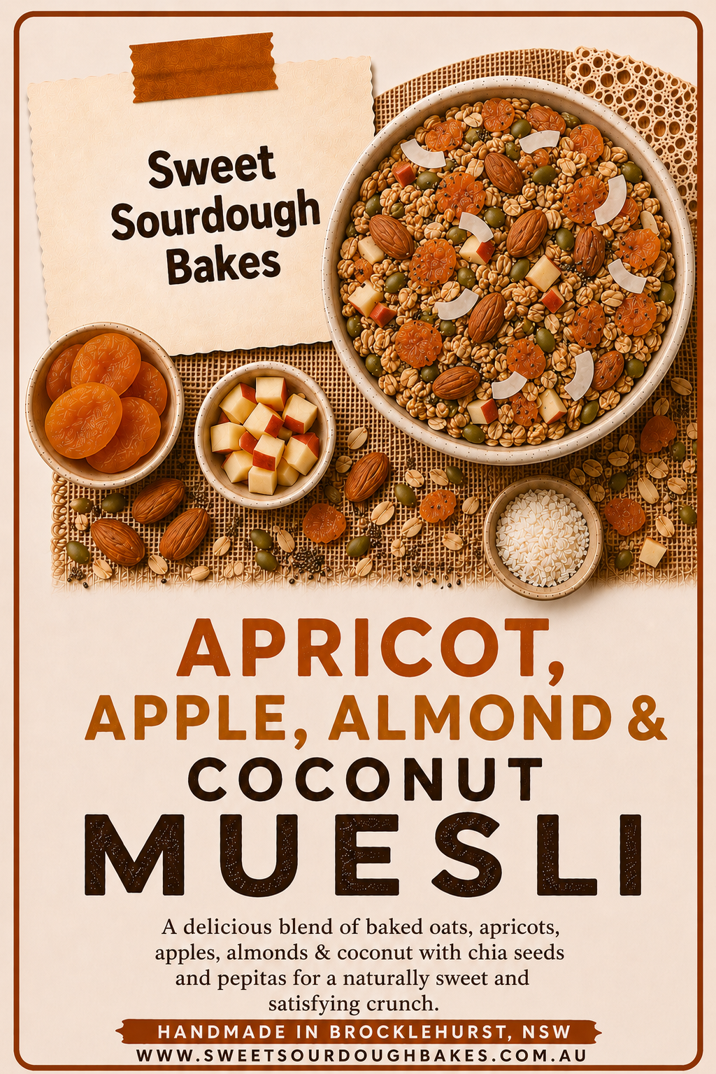 Apricot, Apple, Almond & Coconut Muesli