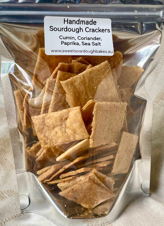 Sourdough Crackers - Cumin, Coriander, Paprika & Sea Salt