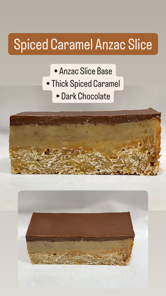 Spiced Caramel Anzac Slice