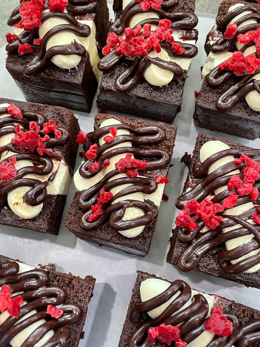 GF Classic Cadbury Dark Chocolate Mud Cake / Raspberry