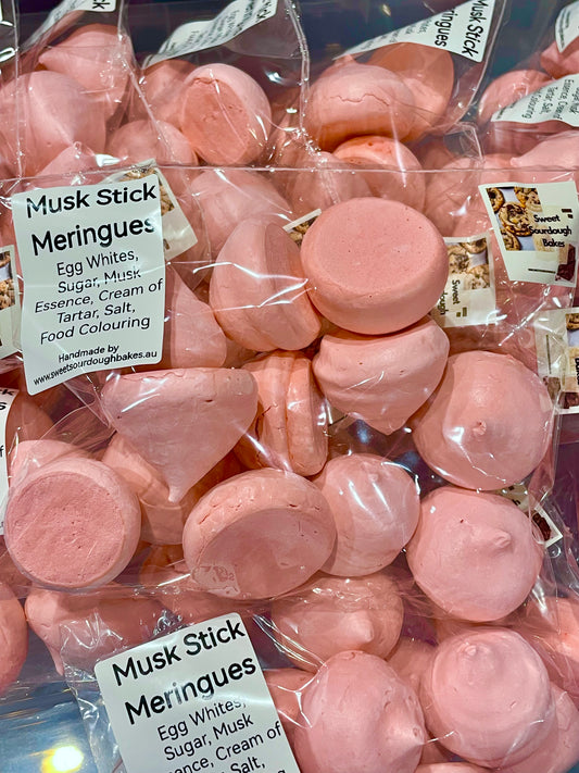 Musk Stick Meringue Kisses