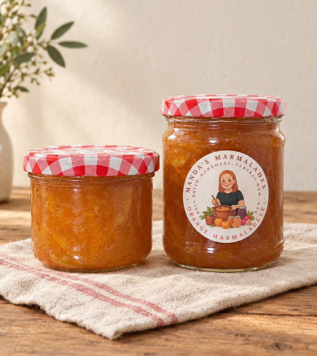 Manda's Marmalade - 375-475g ORANGE MARMALADE