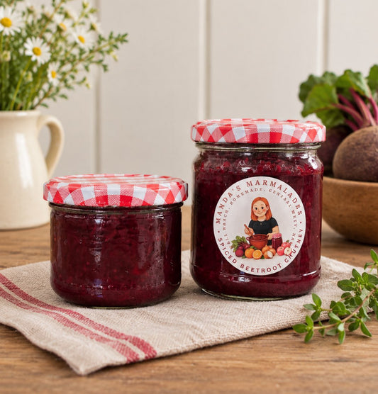 Manda's Marmalade - 200-250g SPICED BEETROOT CHUTNEY