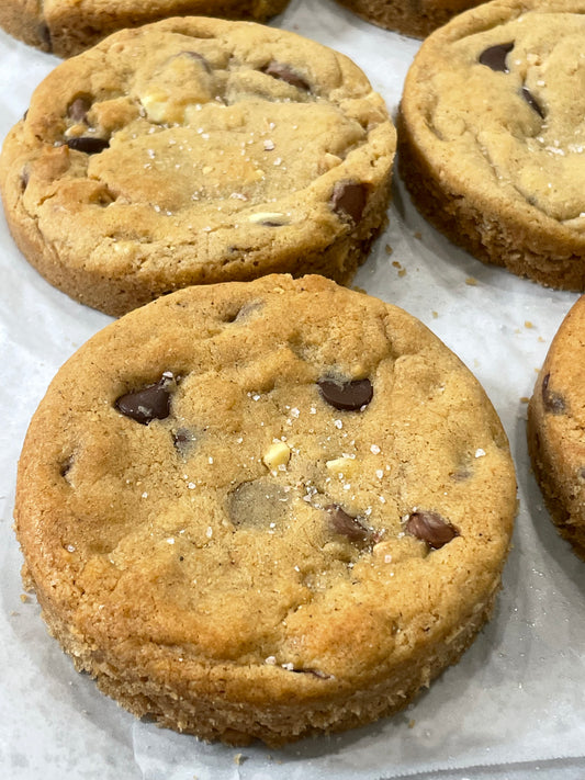 Quadruple Chocolate Chunk Sourdough Cookie