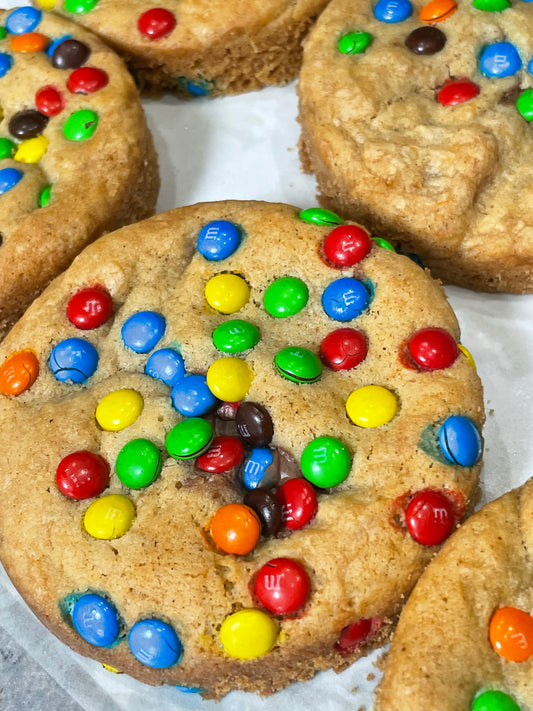M&M Choc Hazelnut Sourdough Cookie