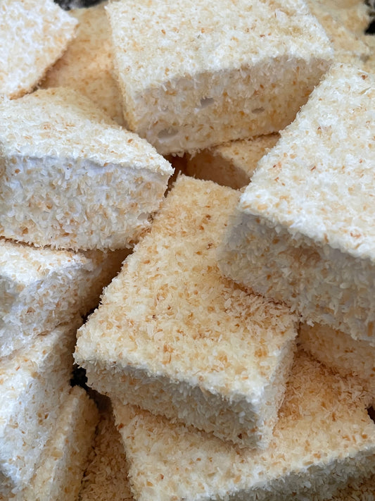 Handmade Toasted Coconut & Vanilla Bean Marshmallows (large bag)