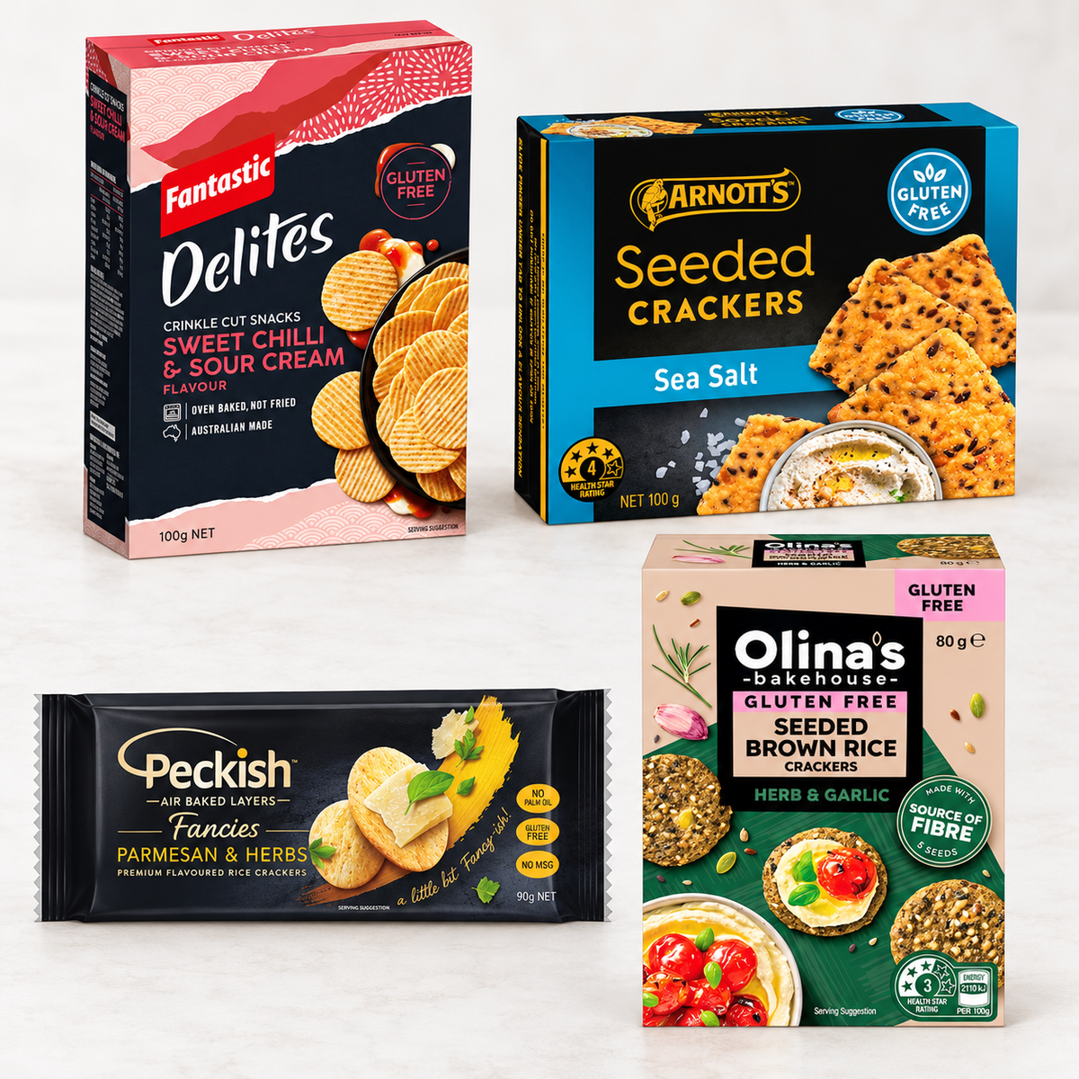2x Packets GLUTEN FREE Crackers