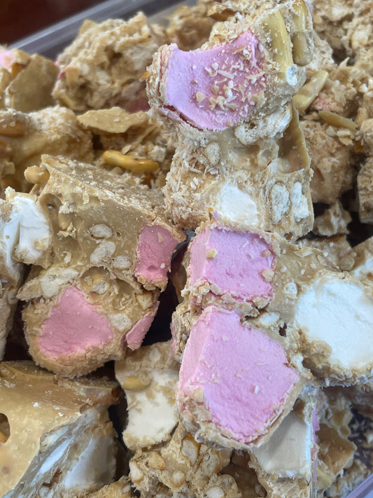 Farmer’s Market Caramilk, Pretzel & Toasted Coconut Rocky Road